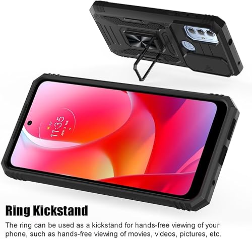 Miniatura 7 de Funda para Motorola Moto G Play 2023 y G Power 2022 y G Pure con protector de pantalla, funda para teléfono a prueba de golpes, funda deslizante