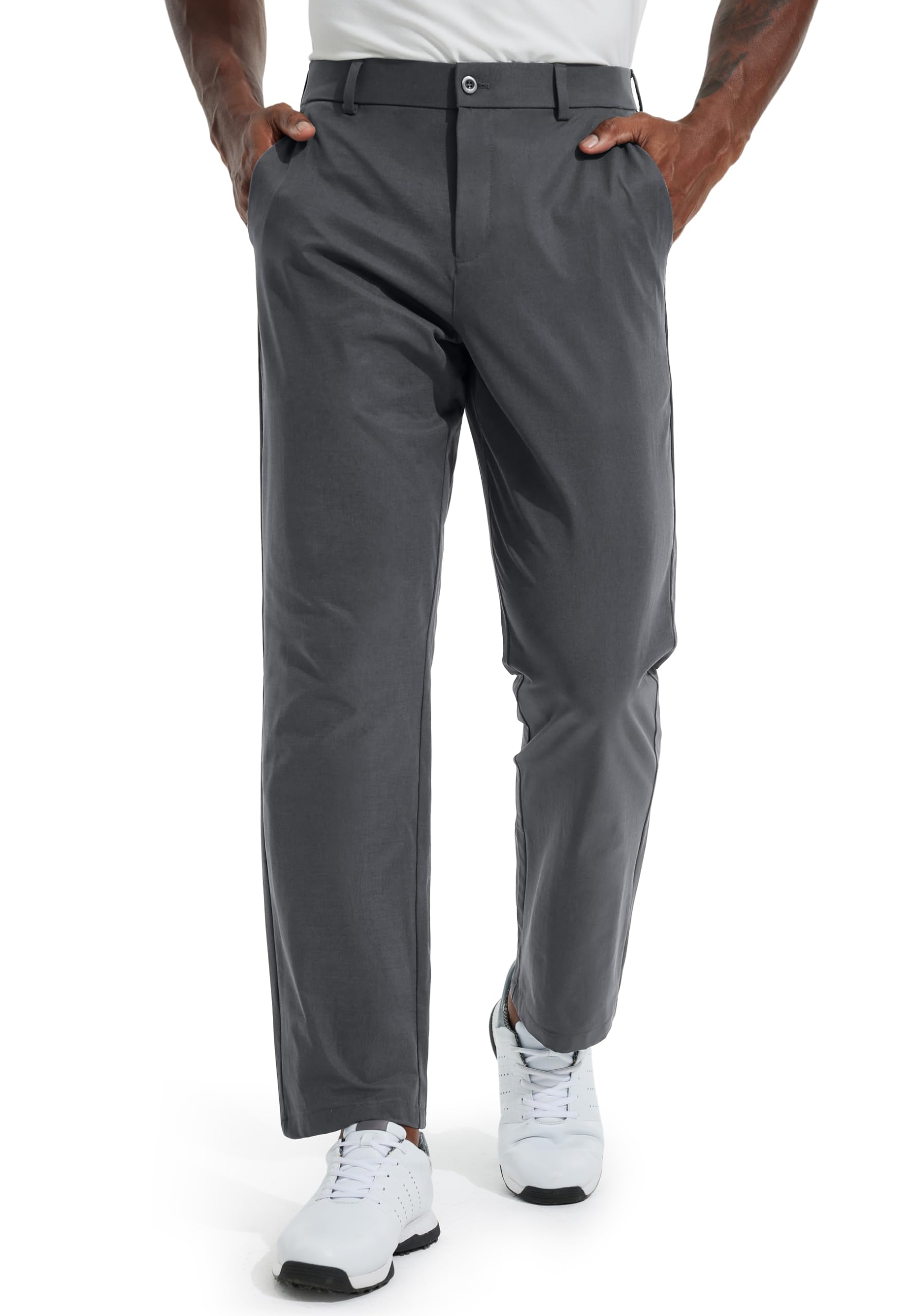 Libin Men's Golf Pants 30"/32"/34" Business Casual Suit Slacks