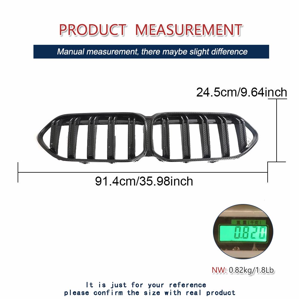 Amazon.com: F44 Dry Carbon Fiber Front Hood Kidney Grill for BMW 2