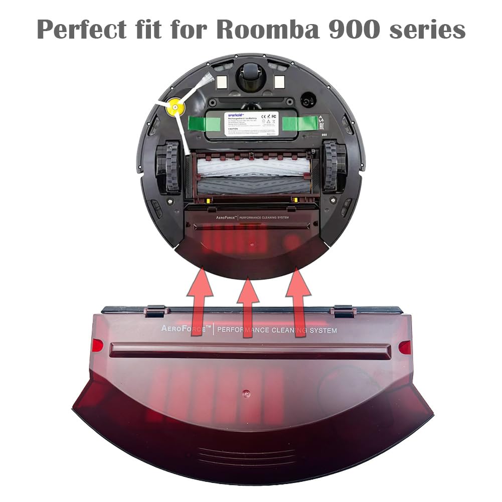 Ytaland Caja de repuesto para depósito de polvo, herramienta de limpieza para iRobot Roomba 800 960 Serie 870 860 880 960 Robot Aspiradora Piezas (no para 980)