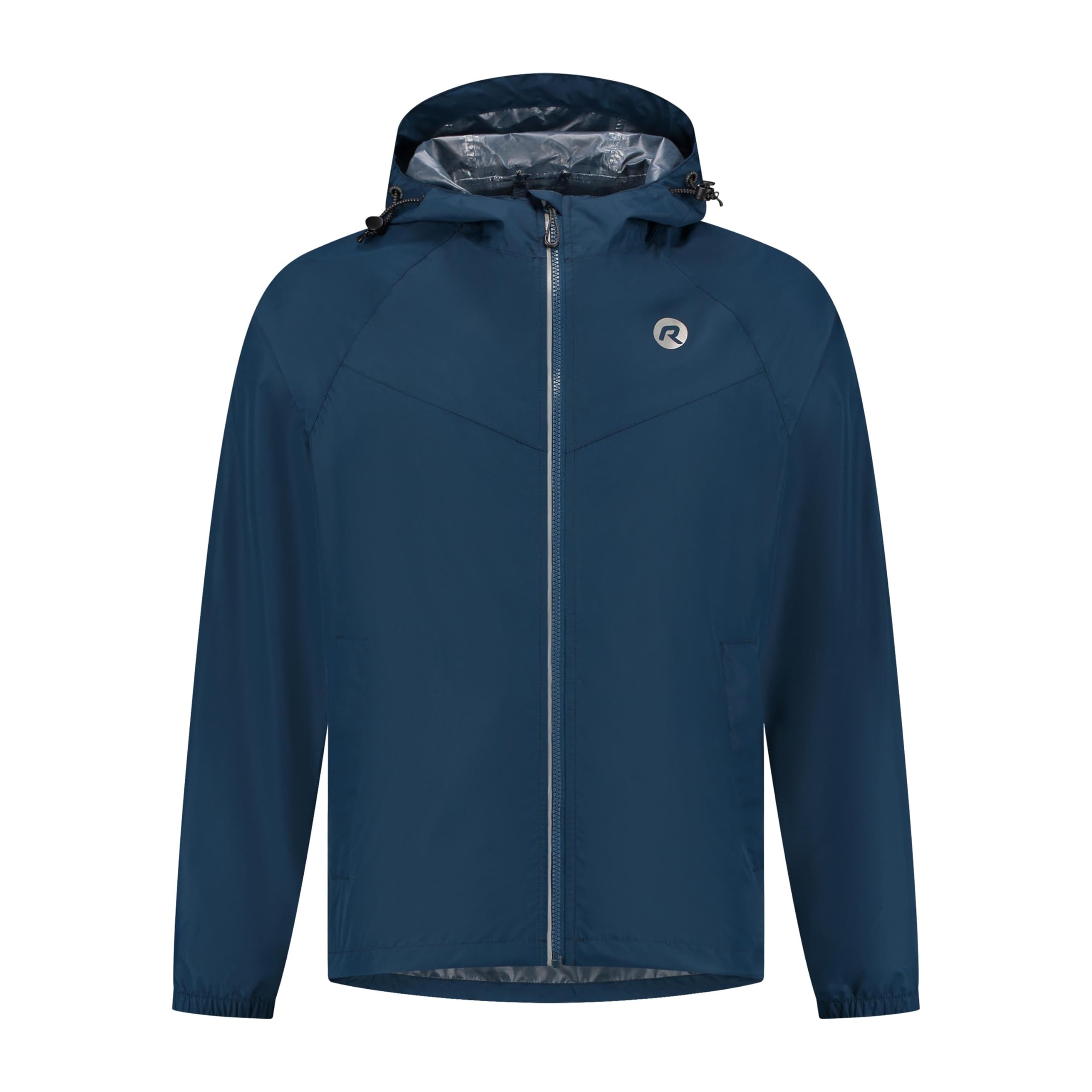 Rogelli Regenanzug Damen und Herren - Commuter Core - Regenjacke und Regenhose - Blau Schwarz - Größe XXL