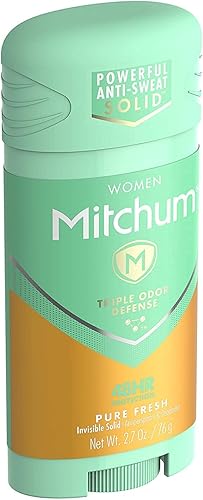 Miniatura 4 de Desodorante antitranspirante de control avanzado Mitchum para mujer, invisible, sólido puro, fresco, 2.70 oz (paquete de 5)