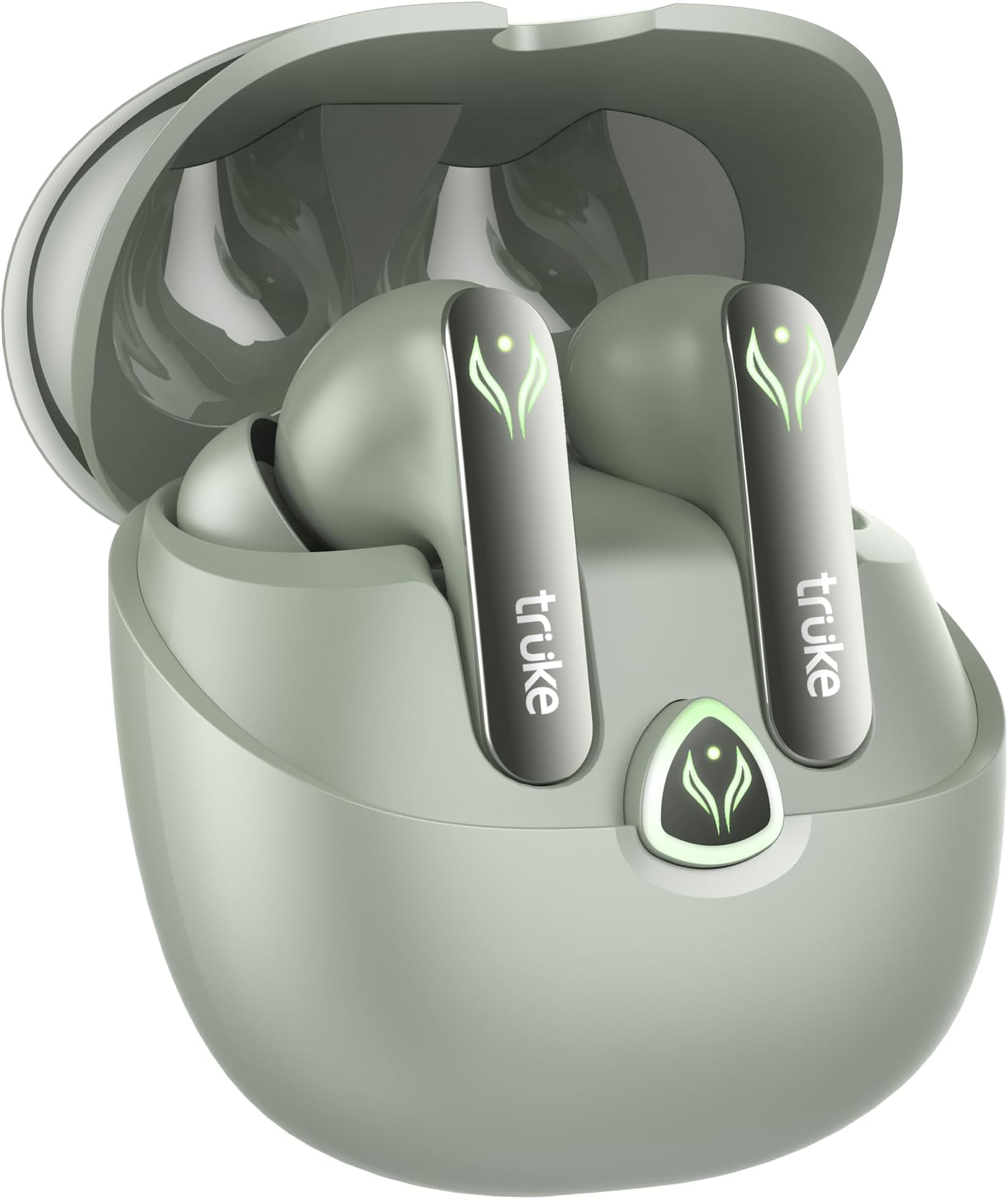 truke New Launch BTG Ultra True Wireless in Ear Earbuds, 40ms Ultra Low Latency Battle Mode™ Gaming Ear Buds, 60H Playtime, Quad Mics Crystal-Clear Calls, Fast Charging, BT 5.4, Noise Cancellation