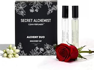 Secret Alchemist Clean Perfume Duo Discovery Set 10ml x 2 Long Lasting Unisex EDP Gift Set for Women | Woody & Floral | Hi... Price In India