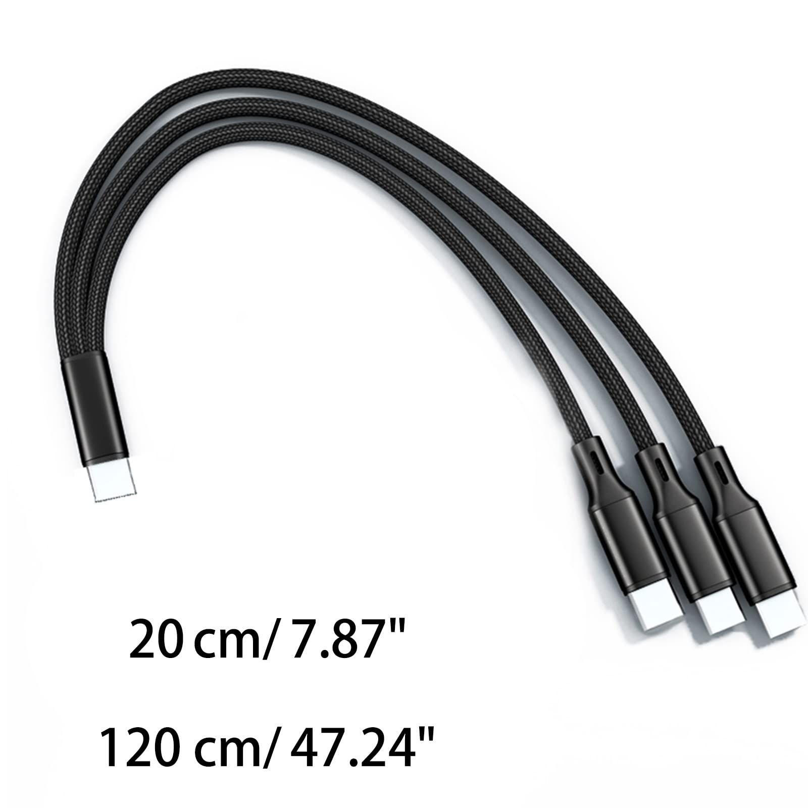 2 A kabel do ładowania Multi USB 3 w 1 uniwersalny przewód nylonowy pleciony 3-1