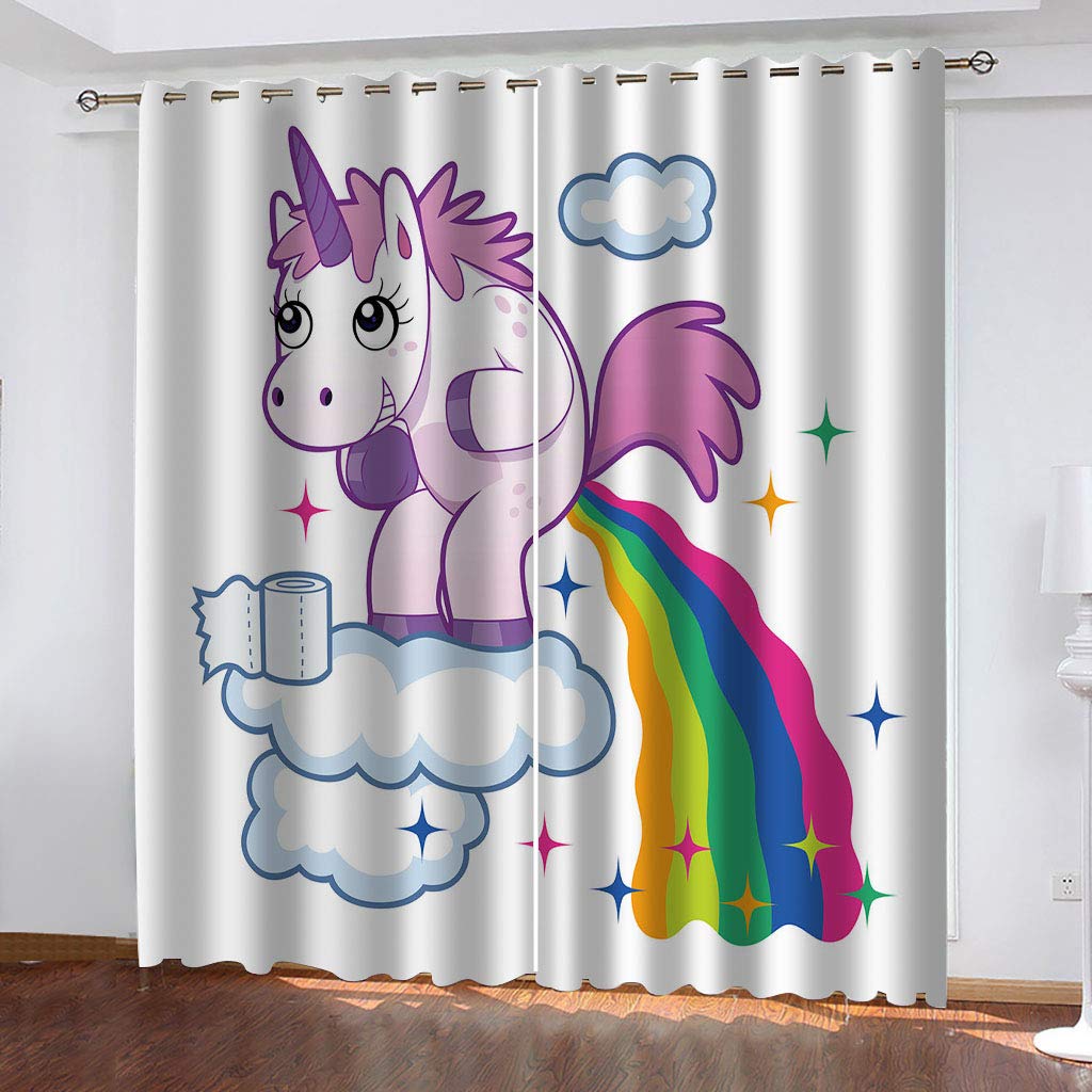 Rideau occultant animaux de dessins animés en polyester isolant premium