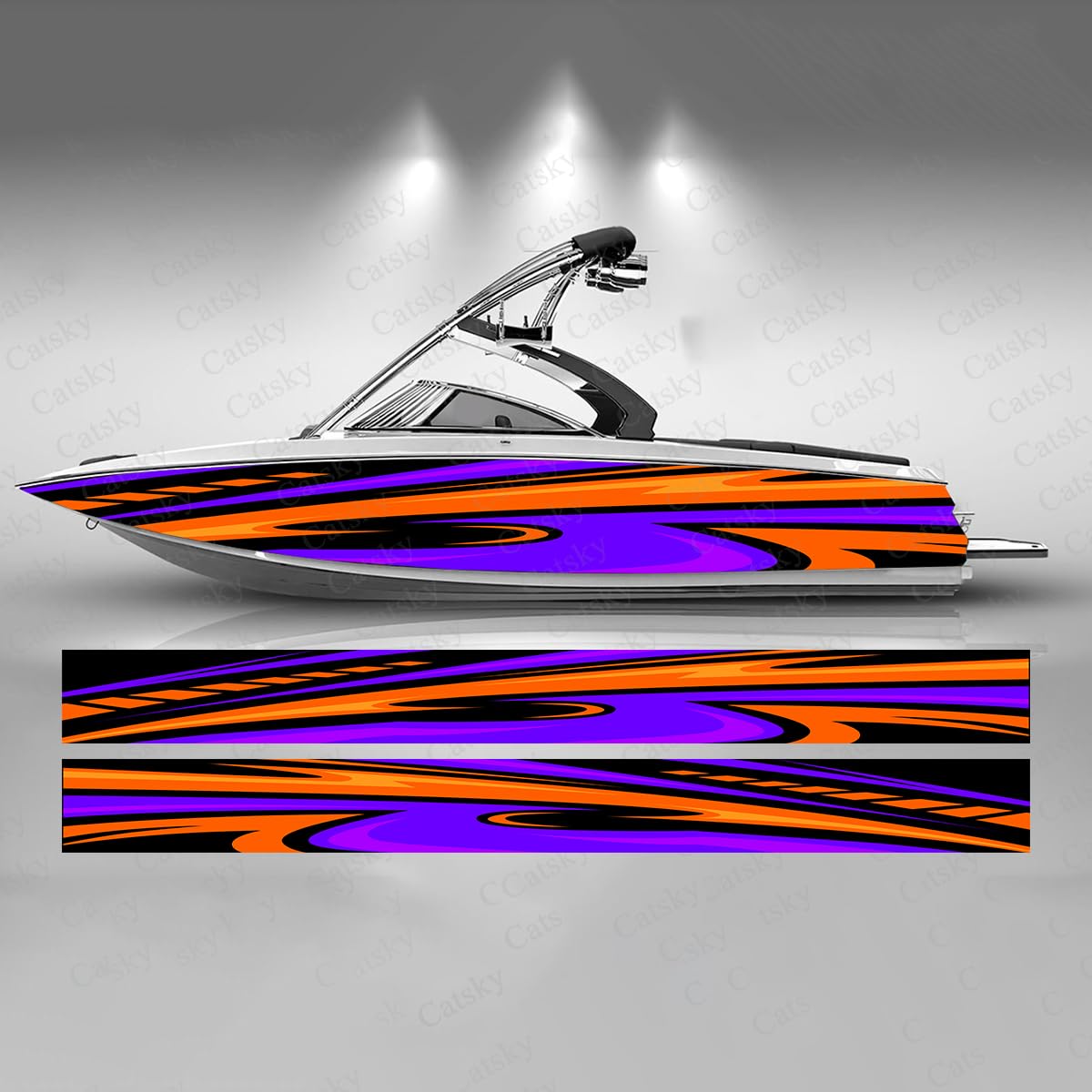 Amazon.com - 2 PCS-236.2x22.8 Inch Stars Abstract Stripes
