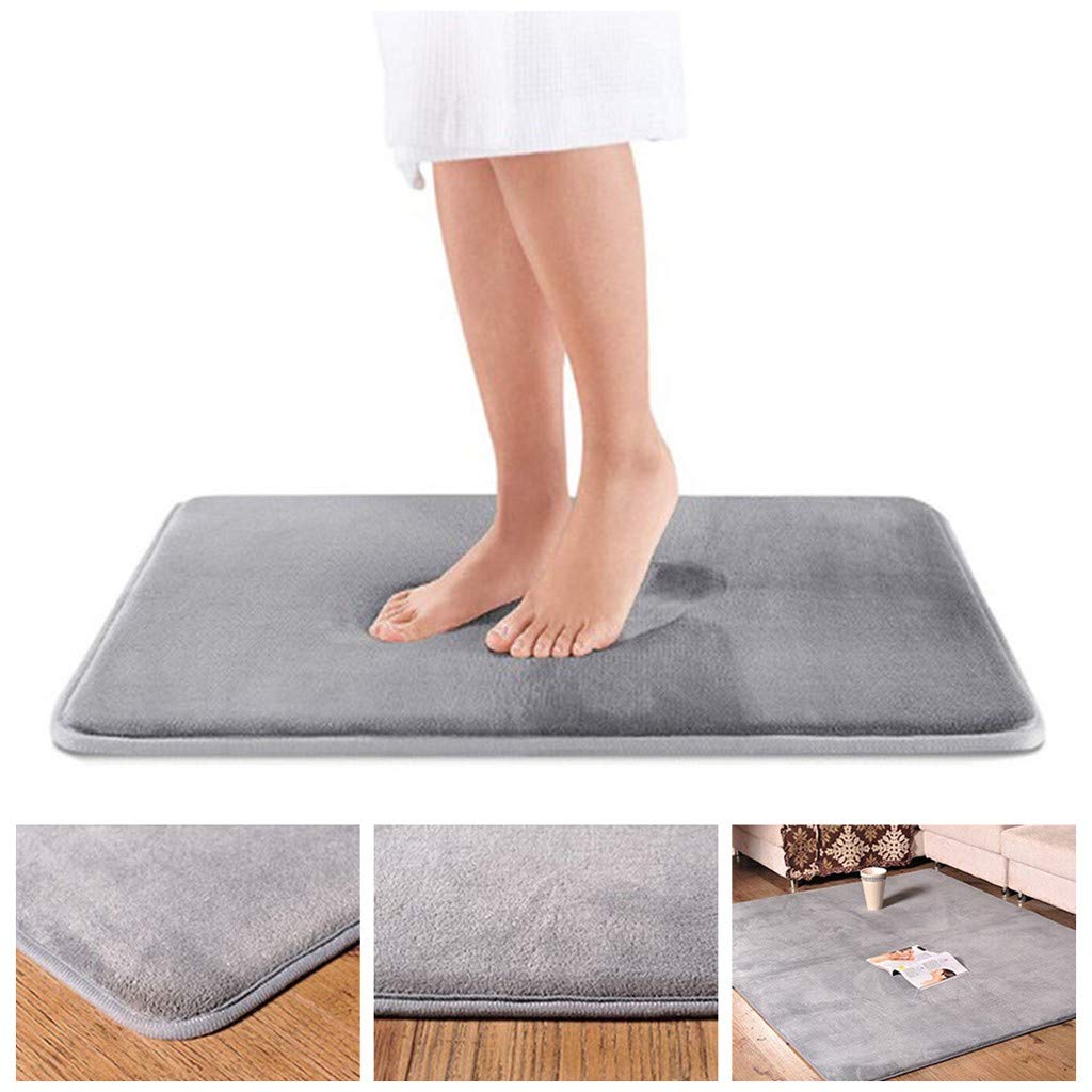 Bathroom Rugs Soft Short Plush Bath Mat Absorbent Shaggy Bathroom Mat Non Slip Washable Shower Mat Machine Washable