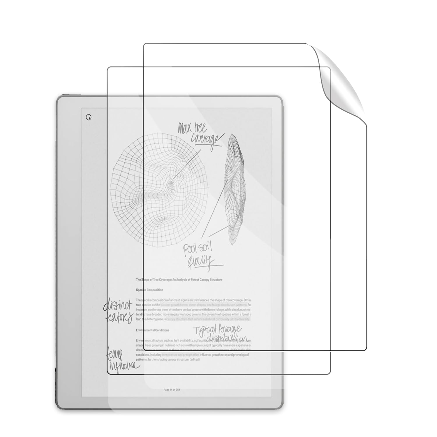 2Pack Matte Screen Protector for reMarkable Paper Pure E-Book Tablet 10.3inch– Matte Anti-Glare PET Film, Anti-Fingerprint,Scratch-Resistant,High Touch Sensitivity for Drawing