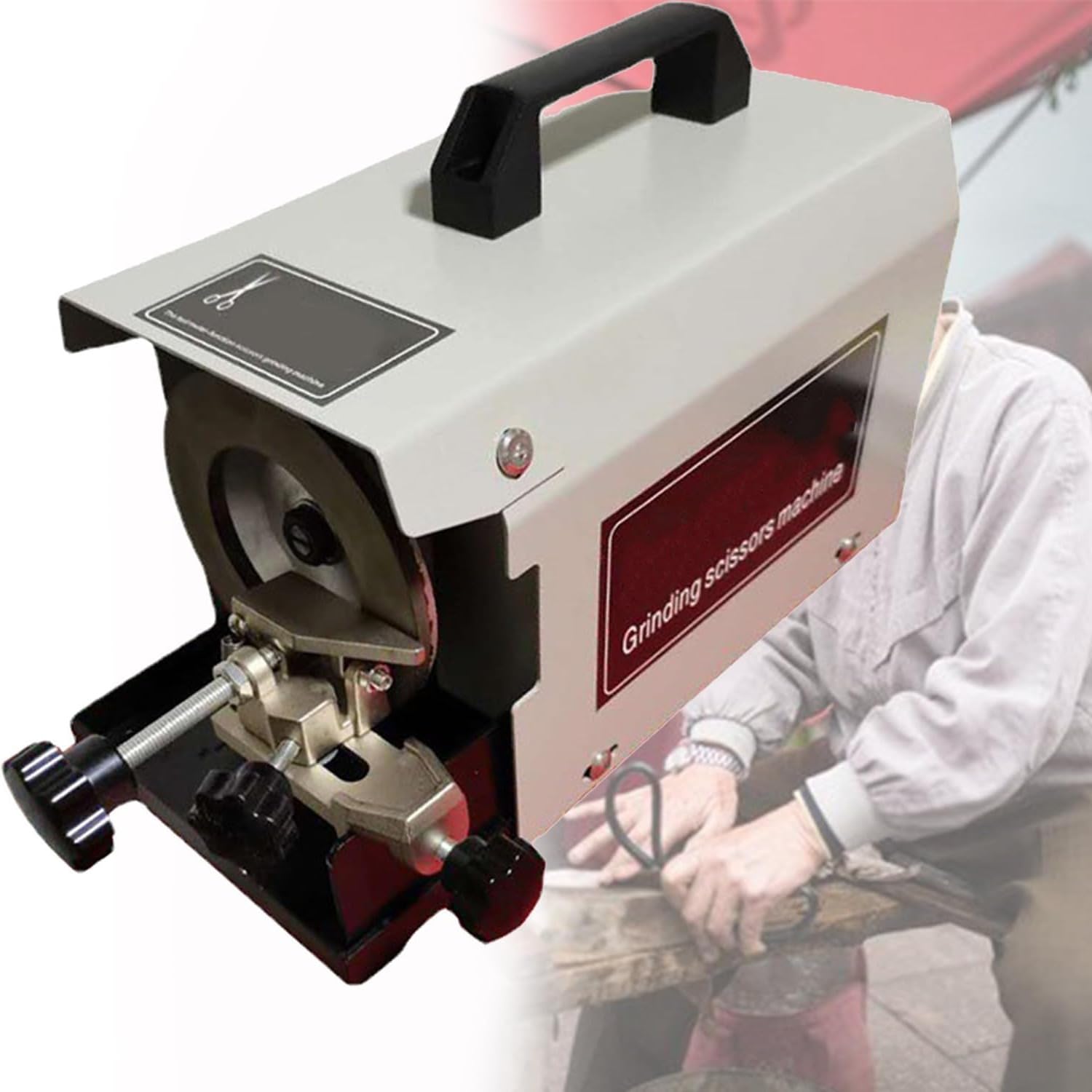 Multifunctional Knife Sharpener Electric Knife Sharpener Professional Scissors Sharpener Wheel Speed 2800 RPM Sharpening Tailor Thread Cutters