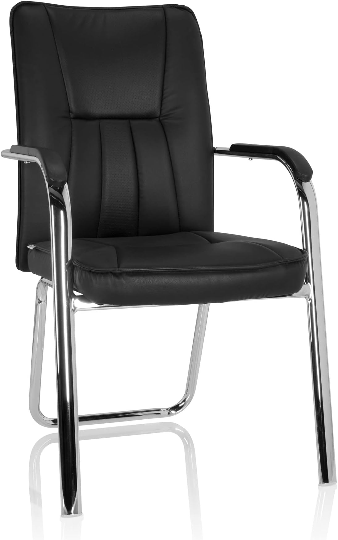 hjh OFFICE706400 Conference Chair, Visitor Chair BANDA V PU Black