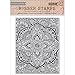 Hero Arts CG638 Basic Grey Spice Market Cling Stamp, Large Petal Background