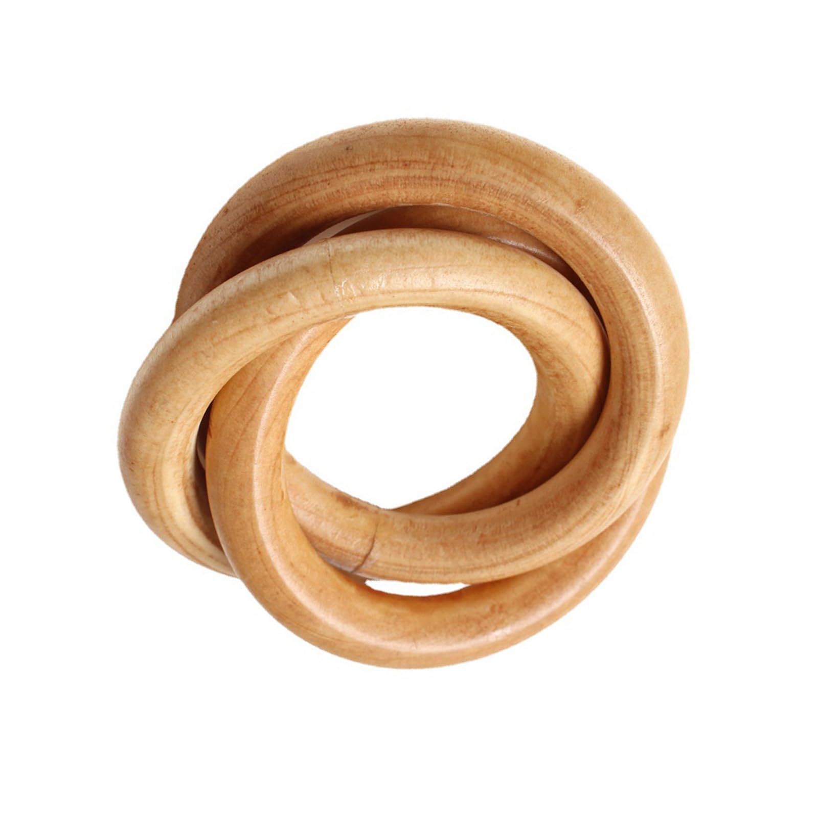 YPBEW 12Pcs Elegant Napkin Buckles Simple Three Circles Napkin Rings Parties Table Decoration for Dining Setting Serviettes Buckles Dining Accessories