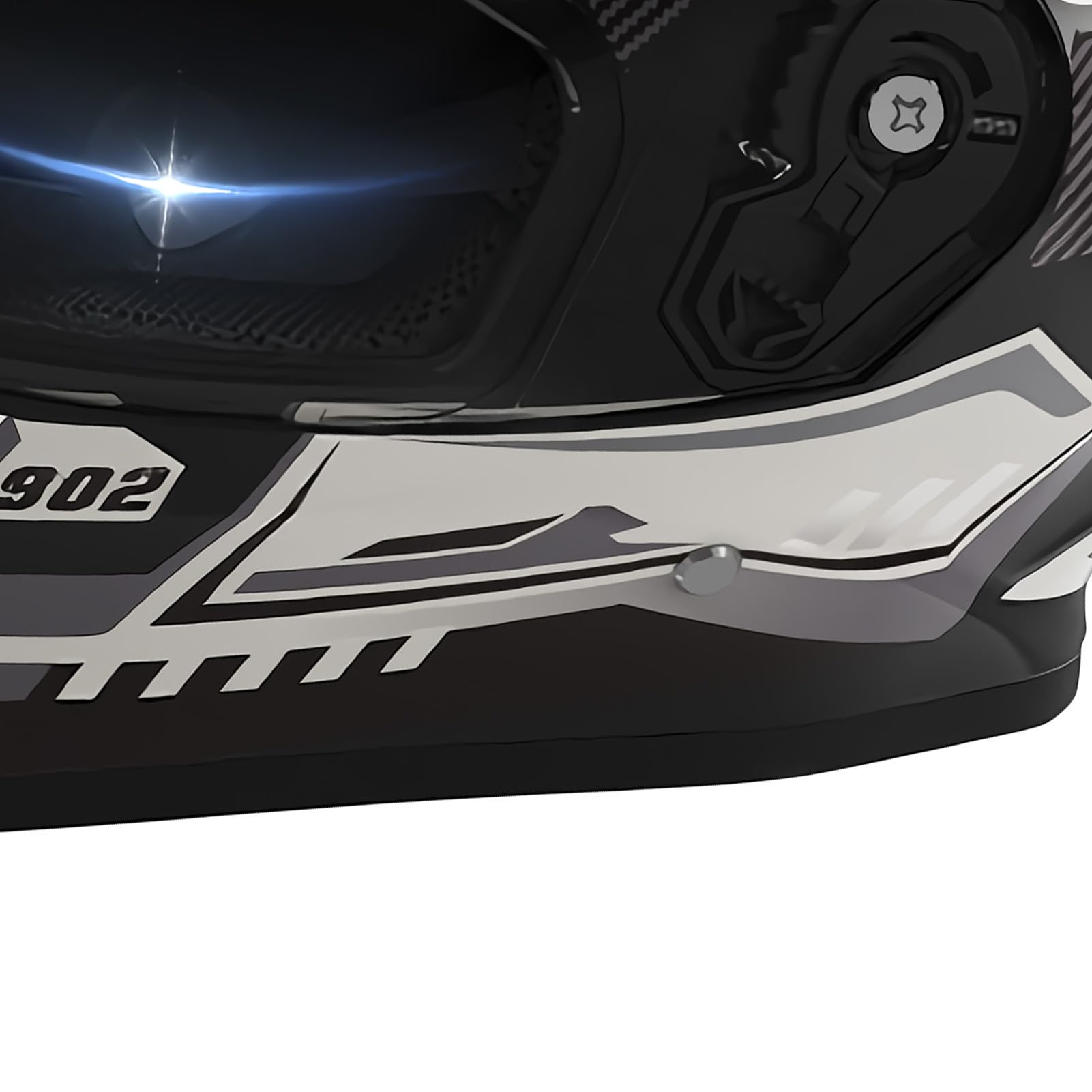 Casco de motocicleta de cara completa para motocross, con bufanda extraíble y visera ajustable, equipo de protección para montar con sistema de ventilación para bicicleta, esquí, nieve, ATV, scooter