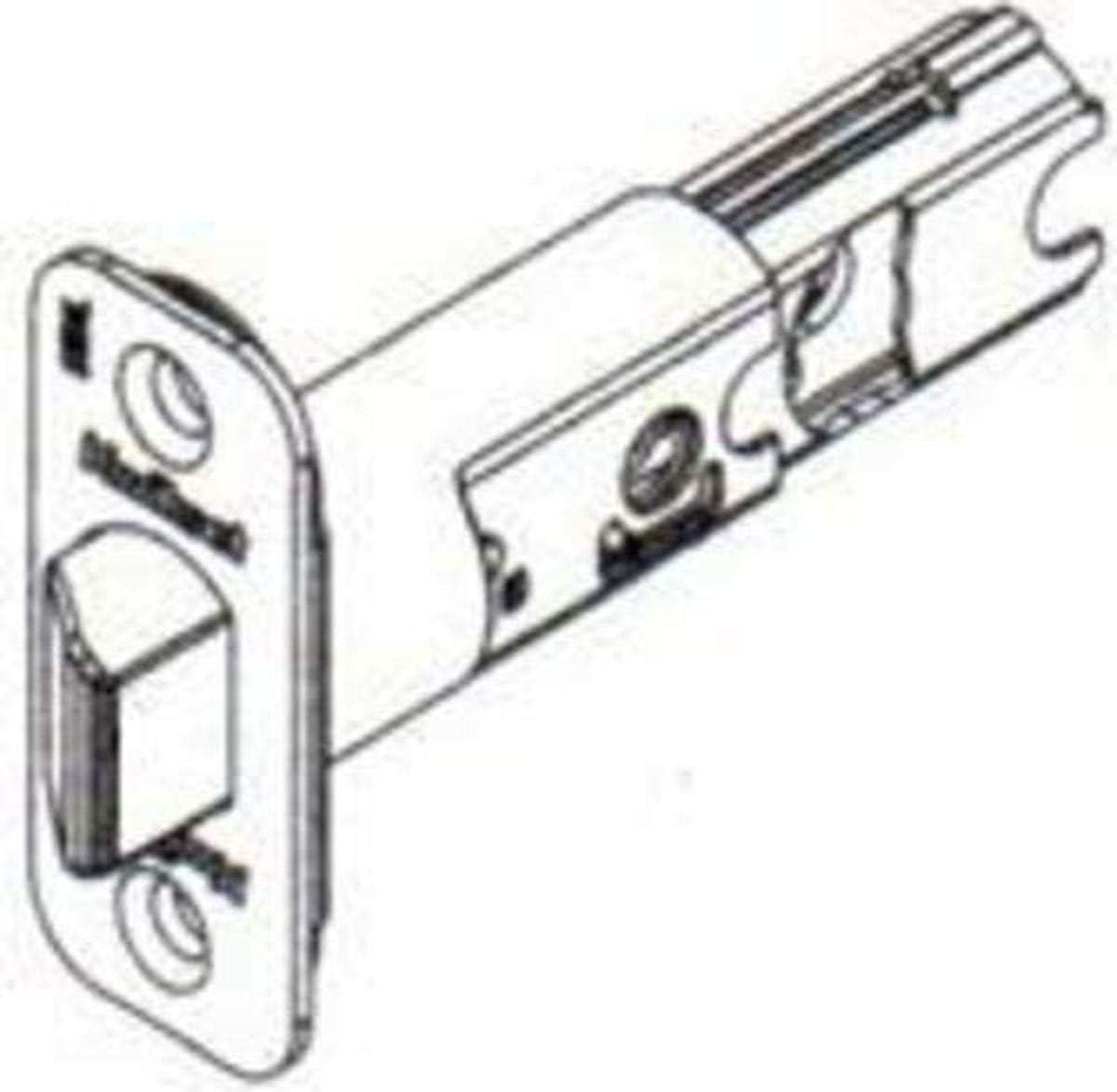 Kwikset 82246-26 Adjustable Radius Springlatch Bright Chrome Finish