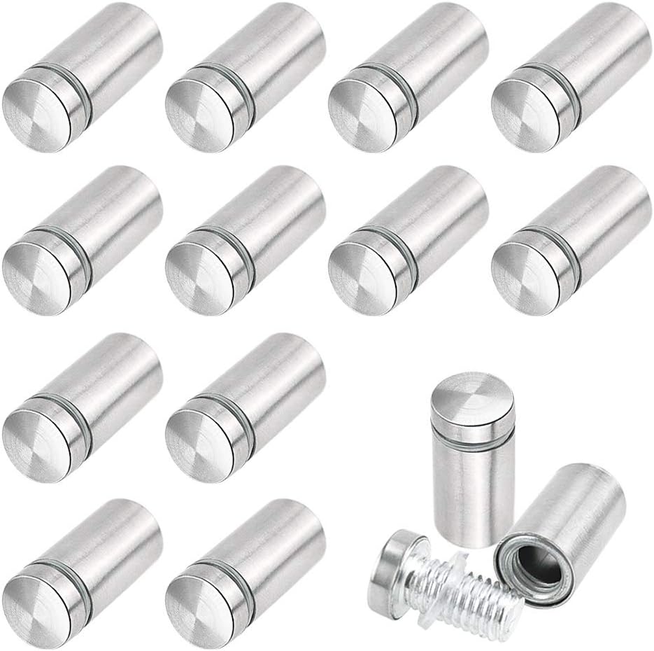 8Pcs Glass Standoff, M38*50mm Glass Fixing Pin Stainless Steel Standoff