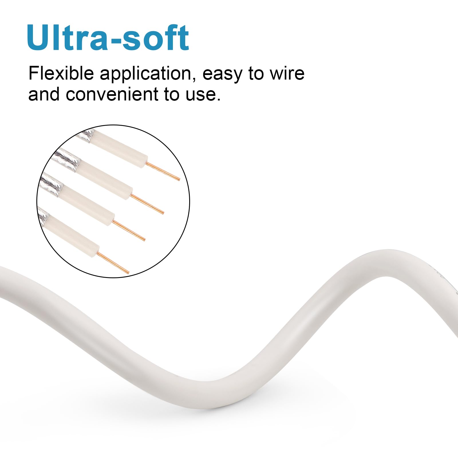 MOOKEERF Câble d'extension SMA – Câble coaxial SMA mâle vers SMA femelle ultra faible perte Quad-KMR195 avec connecteur SMA pour routeurs cellulaires 5G, passerelles, points d'accès