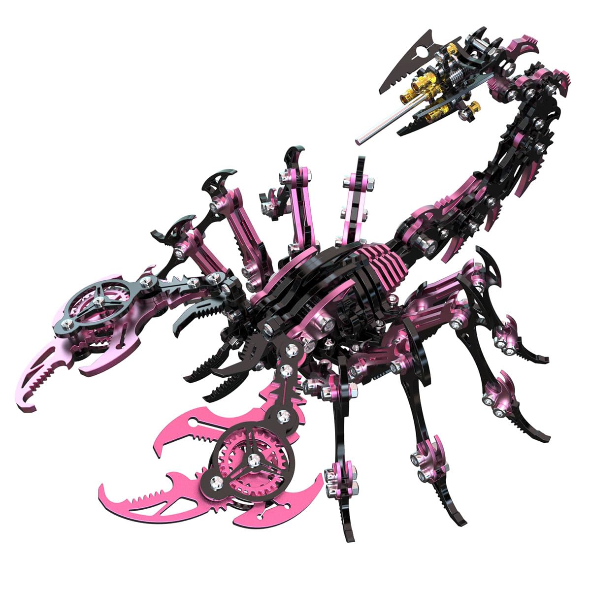 3D Metal Puzzle Scorpion King Modellbausatz, Steampunk Insekt Metall Puzzle Mechanische Scorpion 2025 Kreative Dekoration Geschenk Ornamente - 200 Teile