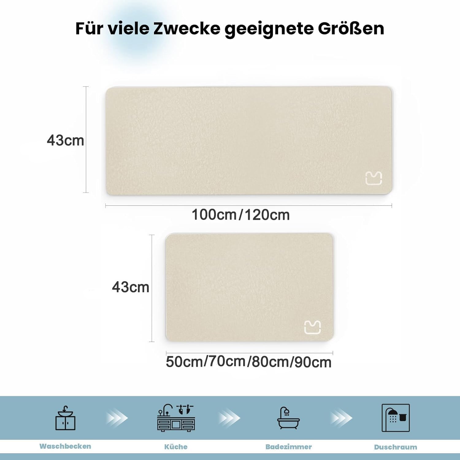 Alfombra de baño antideslizante súper absorbente, diatomita, alfombra de baño de microfibra, bañera de ducha suave de secado rápido