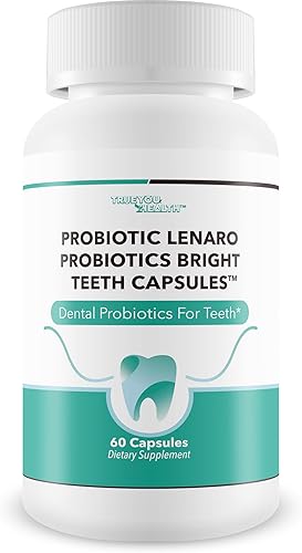 Probióticos Bright Teeth Cápsulas - Nuestros mejores probióticos dentales Soporte de dientes blancos - Probióticos dentales Blanqueamiento brillante