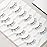 Natural Eyelashes False Lashes for Small Eyes 10Mm Short Eyelashes C Curl Strip Lashes Wispy Eye Lash Pack with Thin Cotton Band 7 Pair Siligli