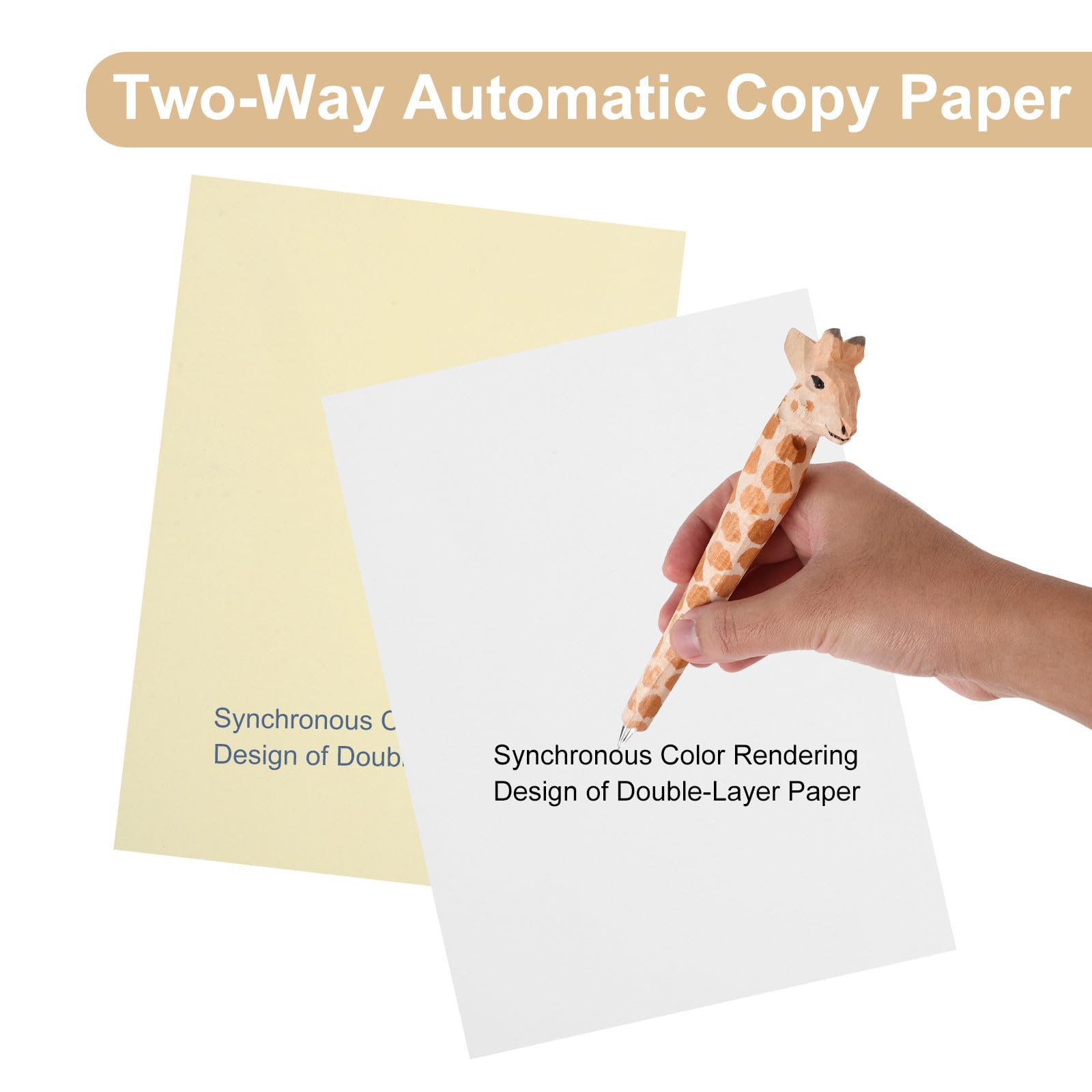 50 Juegos Folios Autocopiativos sin Carbón Blanco para Oficina Papel Organizado y Resultados Claros en Libros de Cuentas y Material de Papelería