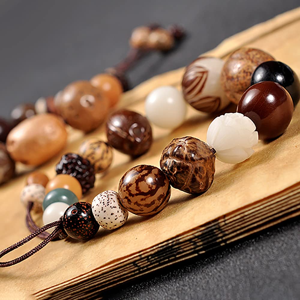 Bracciale Bodhi Naturale, Braccialetto for Meditazione Yoga