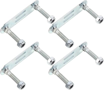 4pcs Quad Roller Skate Plates Replacement Kit Shock Absorption Metal Frame Mounting Hardware for Street and Indoor Skating Maintenance