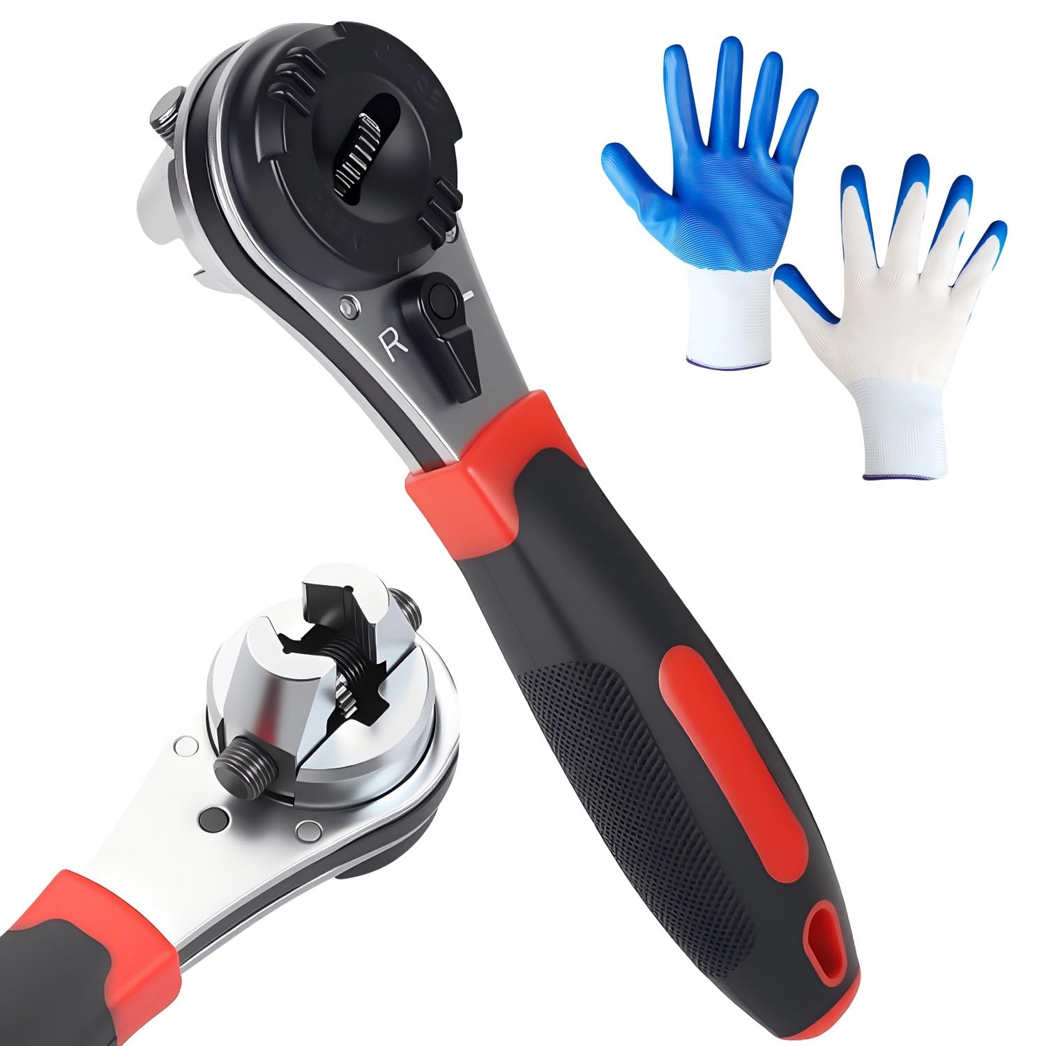 Photo 1 of Adjustable Ratchet Wrench 6-24mm Jaw, Upgraded Universal Socket Wrench Tool