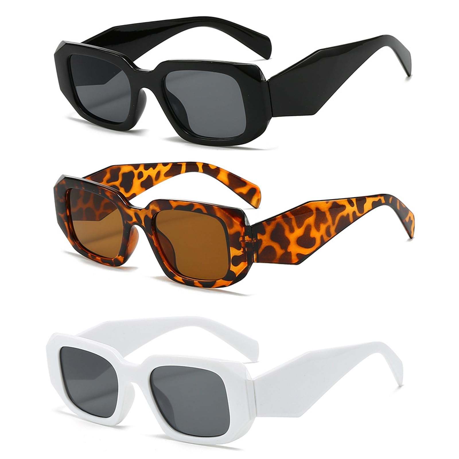 YcsRnn Kids Sunglasses 3-Pack, Sport Sunglasses for Running and Cycling, Boys Sunglasses with Protective Lenses for Outdoor Activities, White Frame Red Mirror and Black Frame Options ﻿