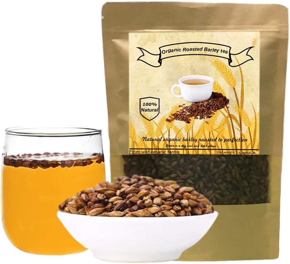 Organic Barley Tea, Roasted Barley, Caffeine Free, Acid Free, Sugar Free (250g/0.55 Ib)