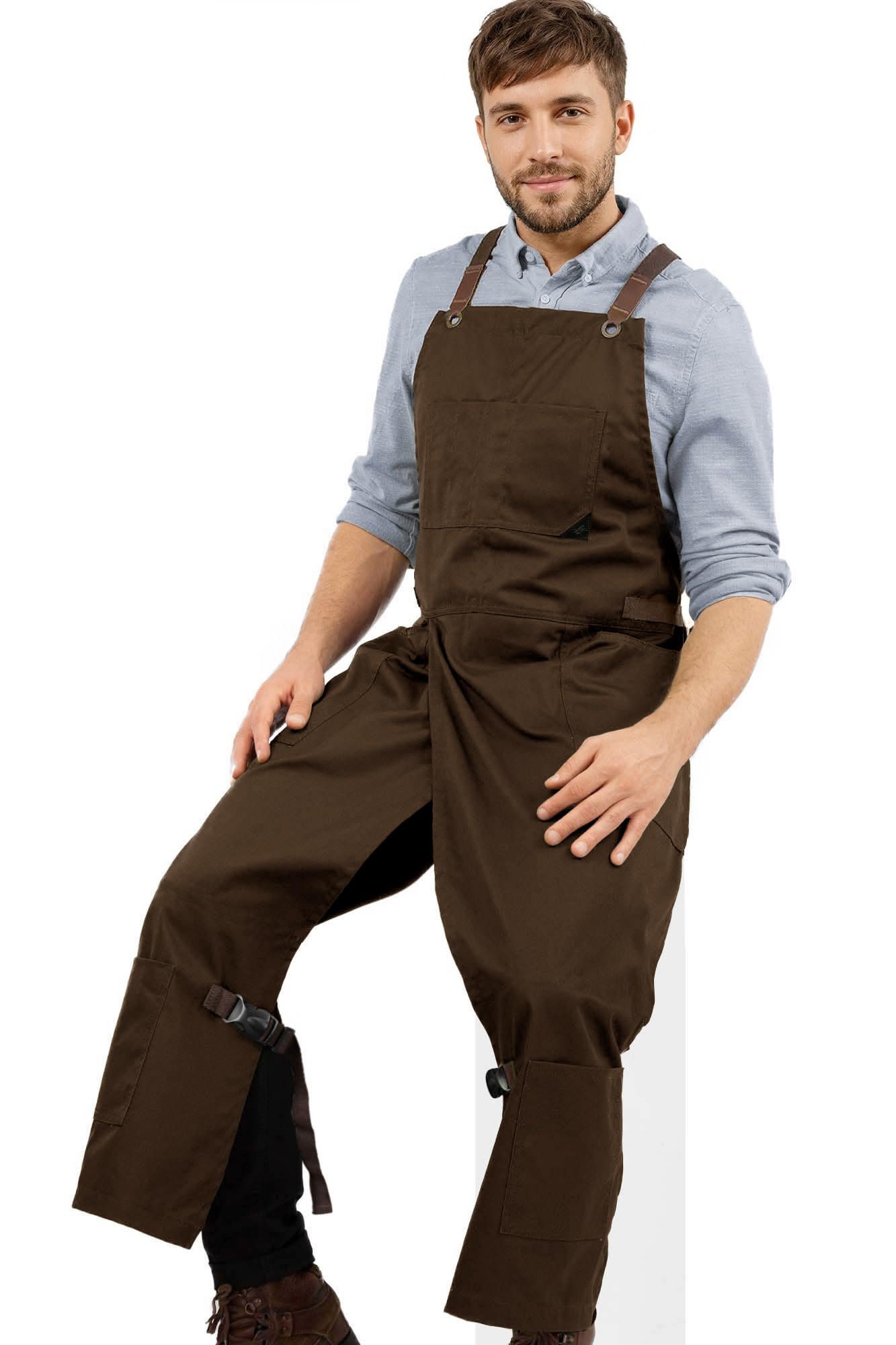 Under NY Sky Pottery Brown Apron