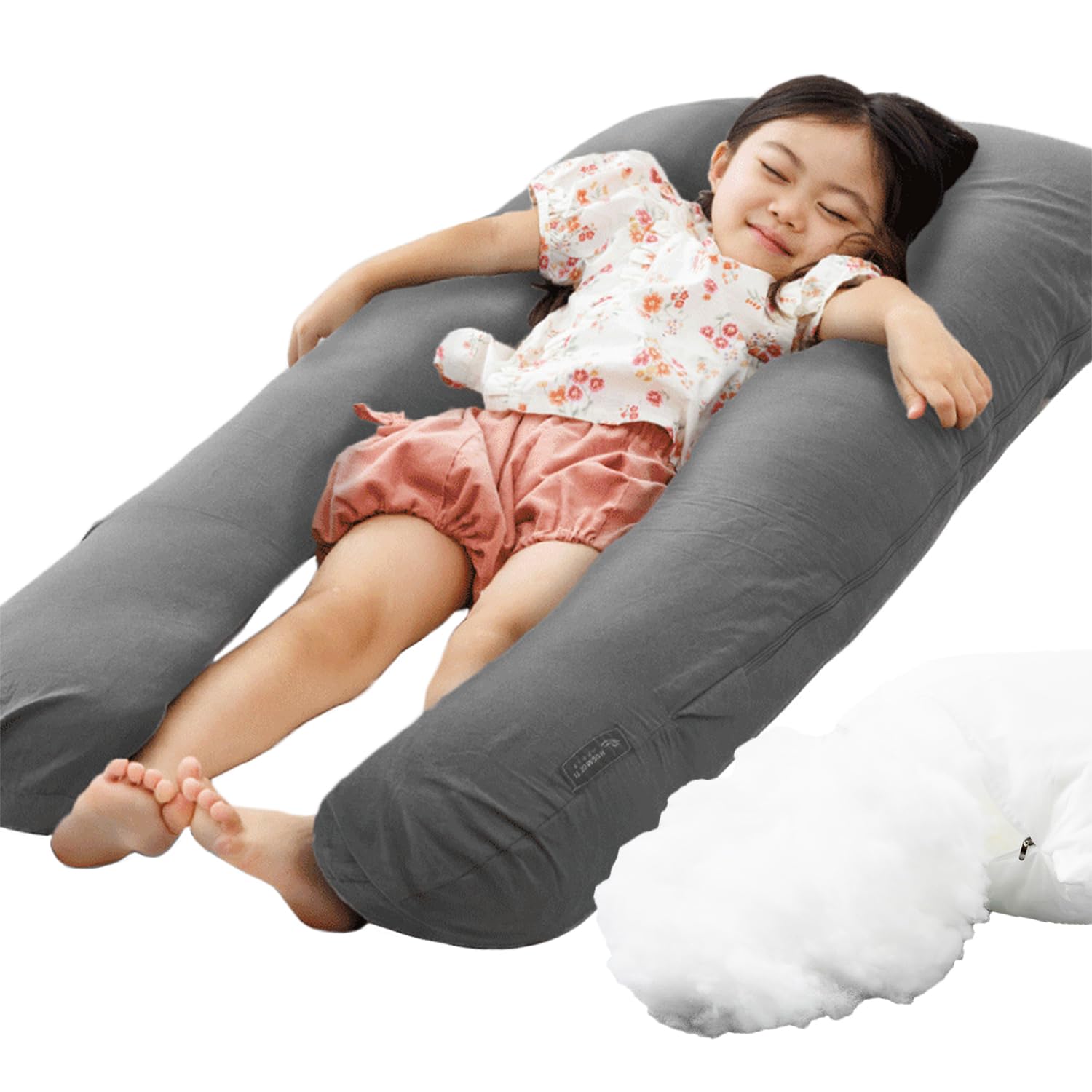ハグモッチ　コットンブラウン Amazon｜ハグモッチmini®【正規品】 子供用 抱き枕 安眠 枕