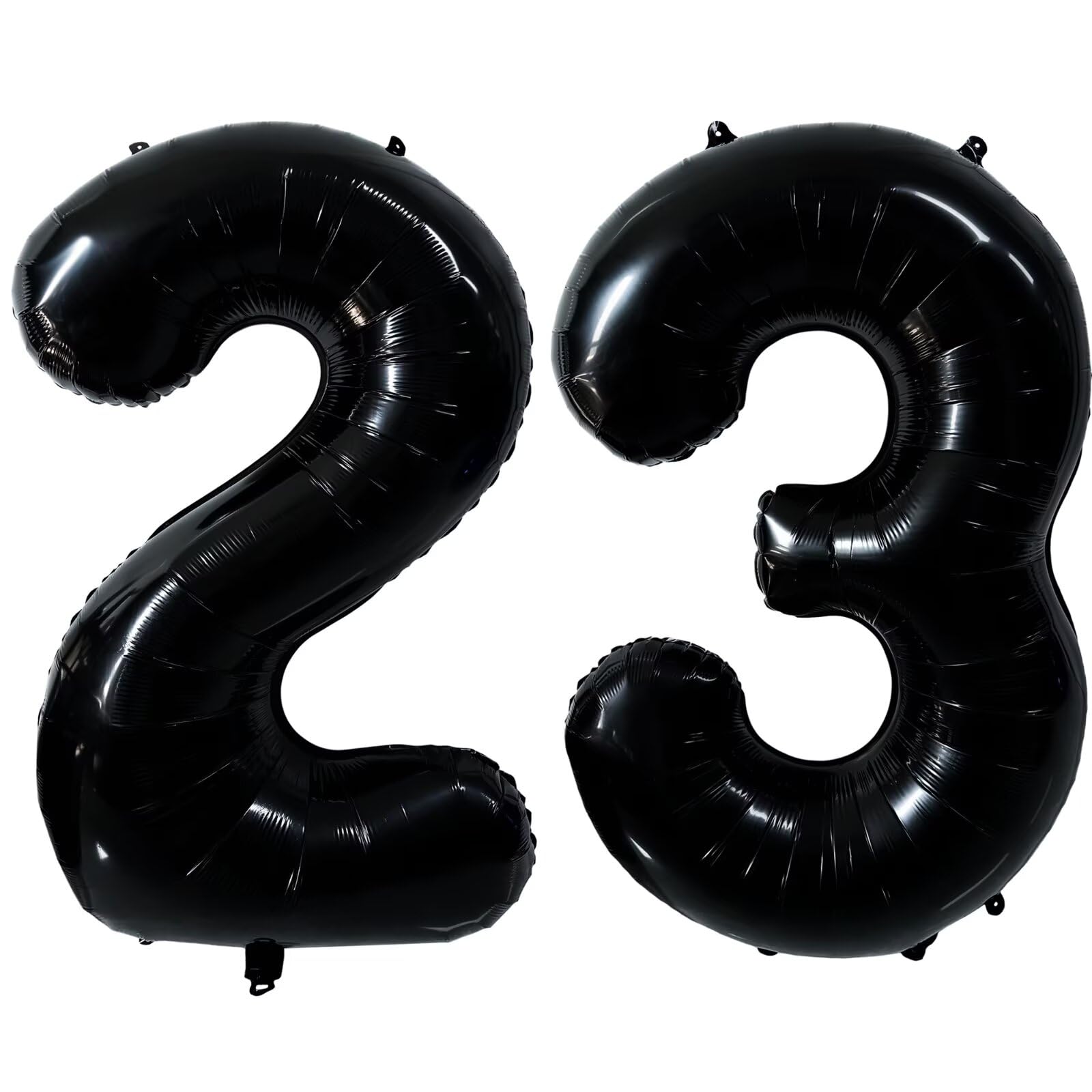 40 Inch Black 23 Balloons Large Black 23 Number Balloon 23rd Birthday Balloon Black Birthday Party Decorations Wedding Anniversary Party Supplies (Number 23 or 32) — image 1