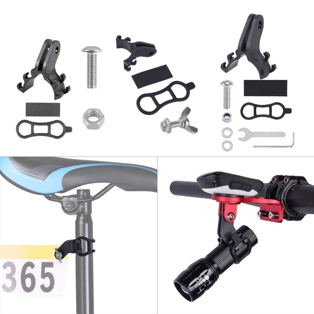 Greabuy Bicycles Flashlight Mount Holder Stable Bikes Handlebar Flashlight Holder Bicycles Light Torch Mount Bracket Clip Clamp