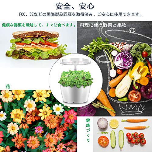 水耕栽培キット ワンワンニャー(oneone nya) 植物育成ライト付き 家庭用水耕栽培 育苗・育成 高級品 日本語取扱説明書付き（IGS-01） 5枚目