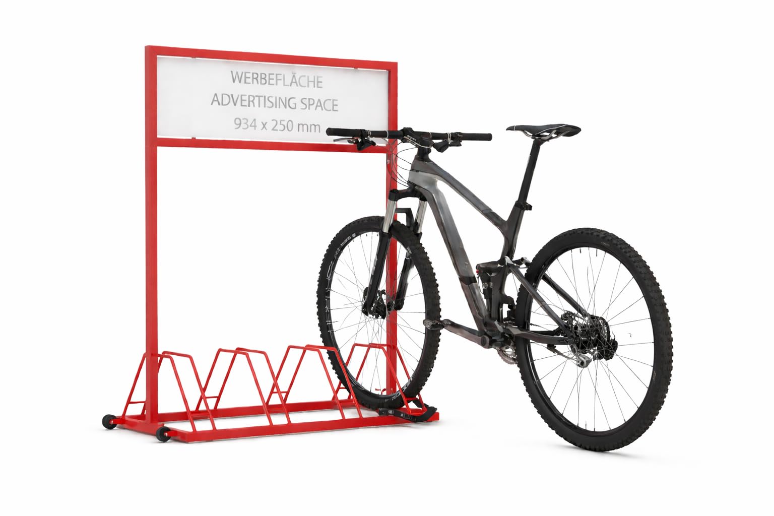 Werbe-Fahrradständer EW 7004 - 4 Einstellplätze