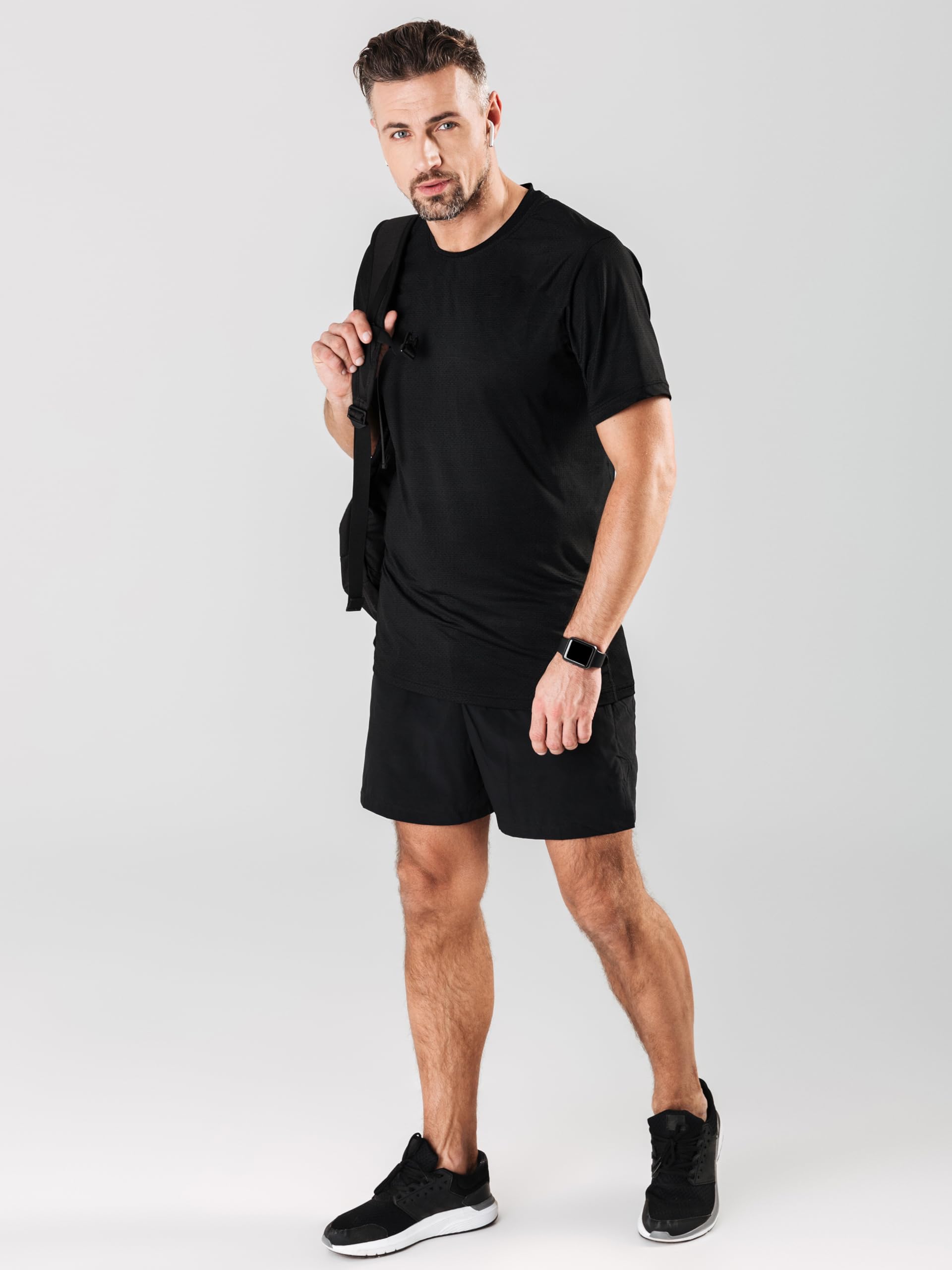 Lot de 3 t-Shirts de Protection UV pour Homme Protection Solaire UPF 50+ Manches fonctionnelles pour Natation Rash Guard Séchage Rapide pour l'extérieur Le Surf la randonnée la