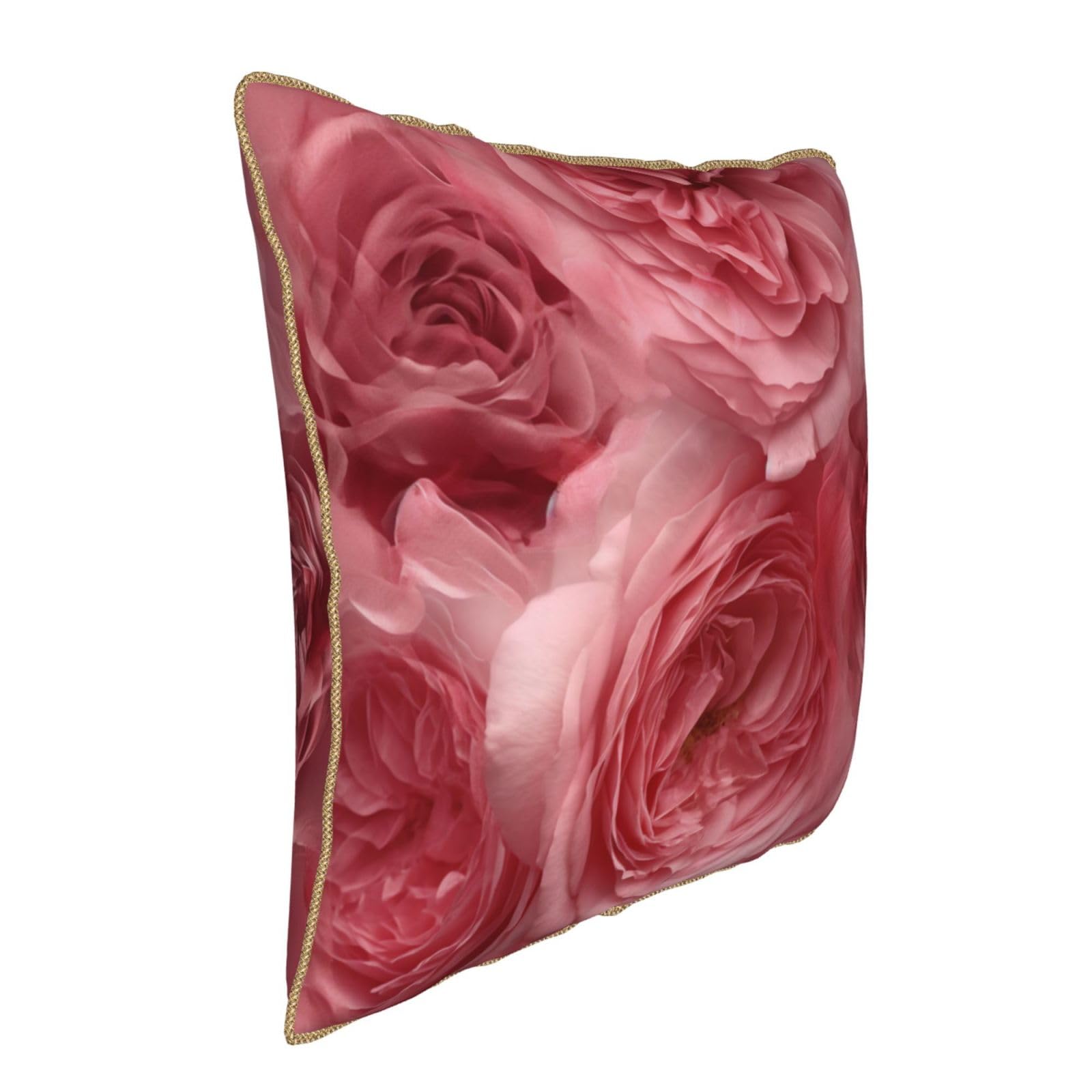 Amazon.co.jp: pink rose flowers クッションカバー 18