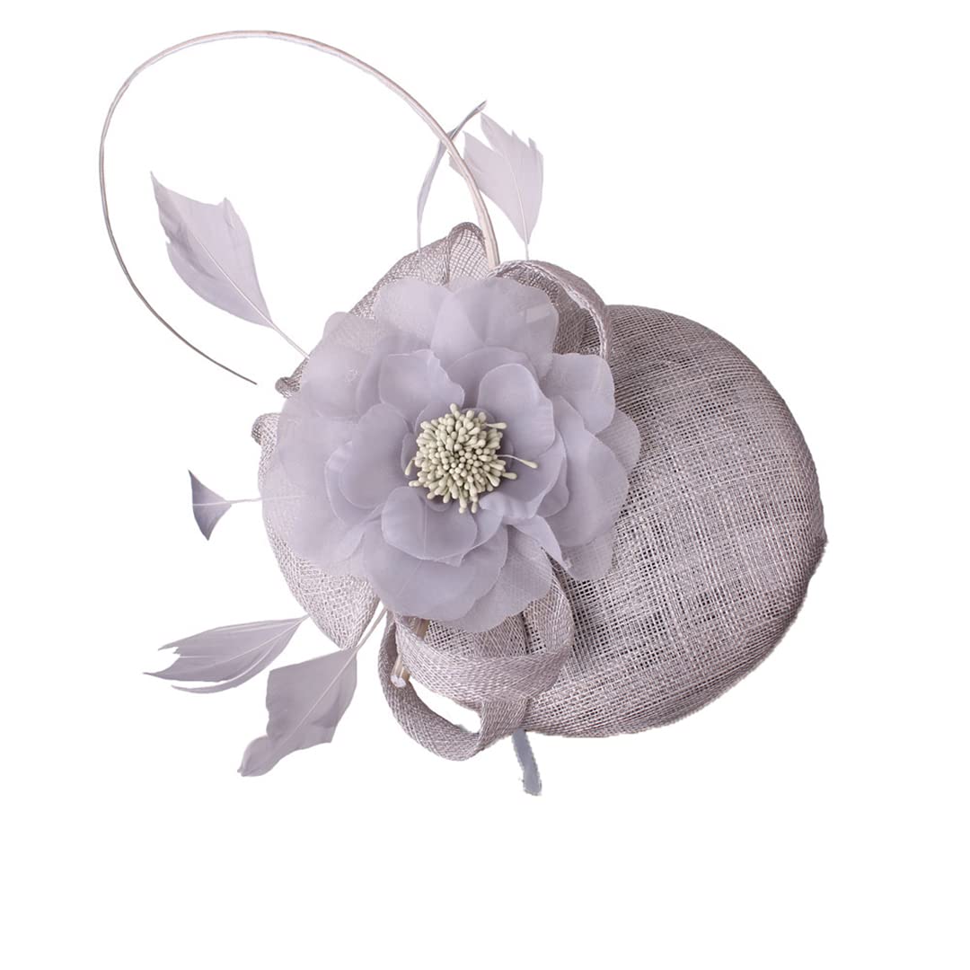 FBHappiness Wedding Fascinator Hat Hair Clip Women Cocktail Party Bridal Ladies Headpiece Mesh Hats Headwear ，Cocktail Hats