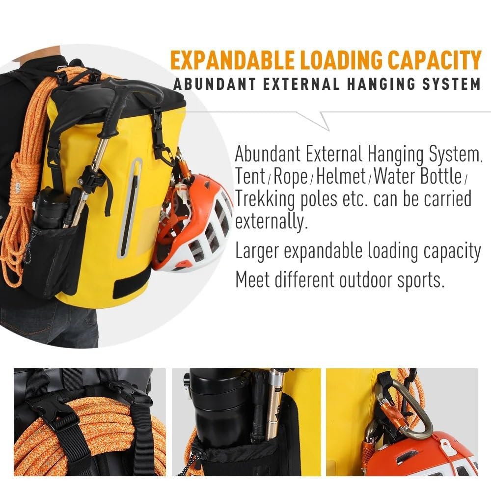 Torby do nurkowania Wodoodporny plecak River Trekking Profesjonalny nurkowanie wędkarstwo Outdoor Pack Dwuwarstwowy wodoodporny