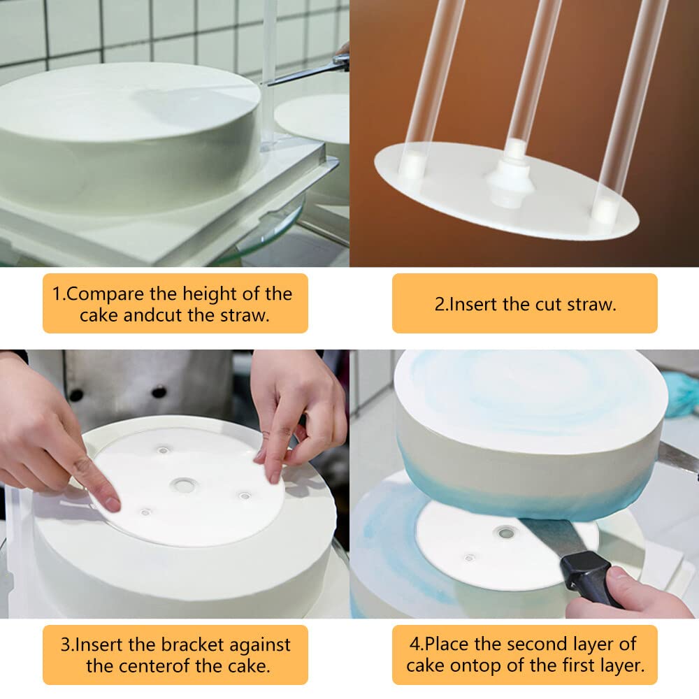 Supporti Per Torte A Livelli - 30 Pezzi Da 30cm | Bastoncini Plastica Per Pasticceria