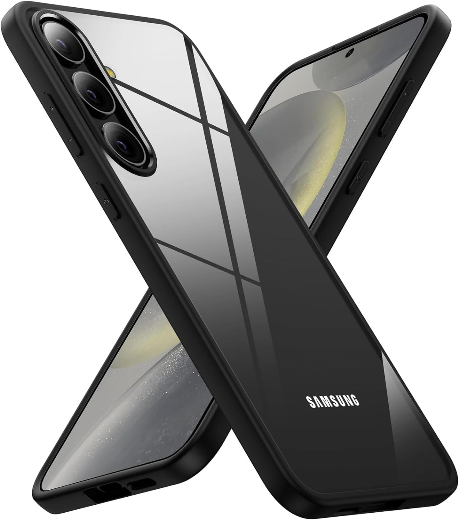 Kapa Hawkeye-I Clear Back Cover for Samsung Galaxy S24 Plus | Camera Lens Protector Shockproof Slim Clear Case Cover (Black) (B0CV5CQ1QR) Amazon Price History, Amazon Price Tracker