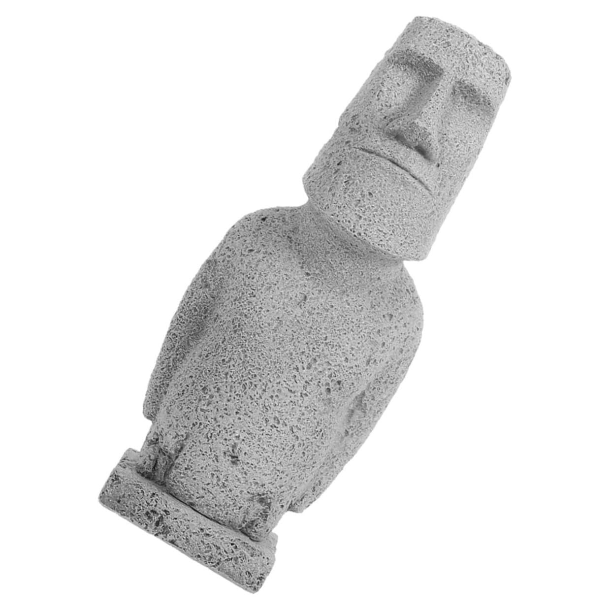 Alipis 3 Sztuk Moai Statua Ozdoby Fish Tank Ozdobić Małe Moai Statua Pulpit Moai Statua Akwarium Rzeźba Z Kamienia Dekoracja Akwarium Fish Tank Moai Ozdoba Moai Statua Do Akwarium