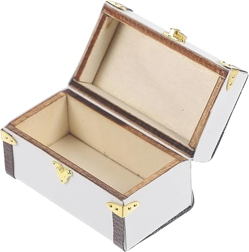 ERINGOGO Caja Mini Caja de Almacenamiento Juguetes para Bebés Maletas Vintage Decoración Modelos Casa de Muñecas Modelo Miniatura Maleta Miniatura