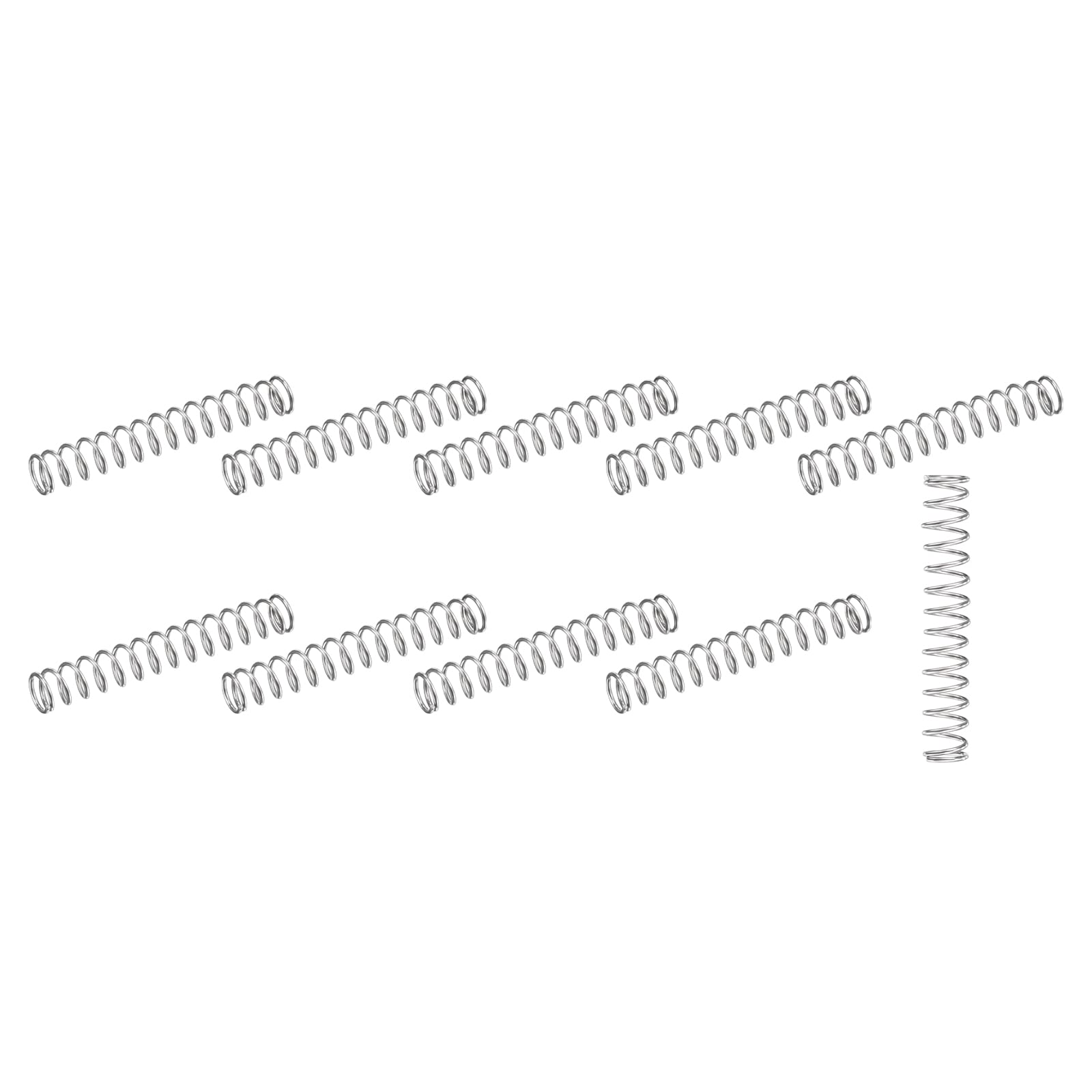 METALLIXITY Compression Springs (0.5x7mm OD,15mm Free Length) 20Pcs, 304 Stainless Steel Extension Spring - for Shop Home Repairs, DIY Projects, Silver Tone — Amazon image 30