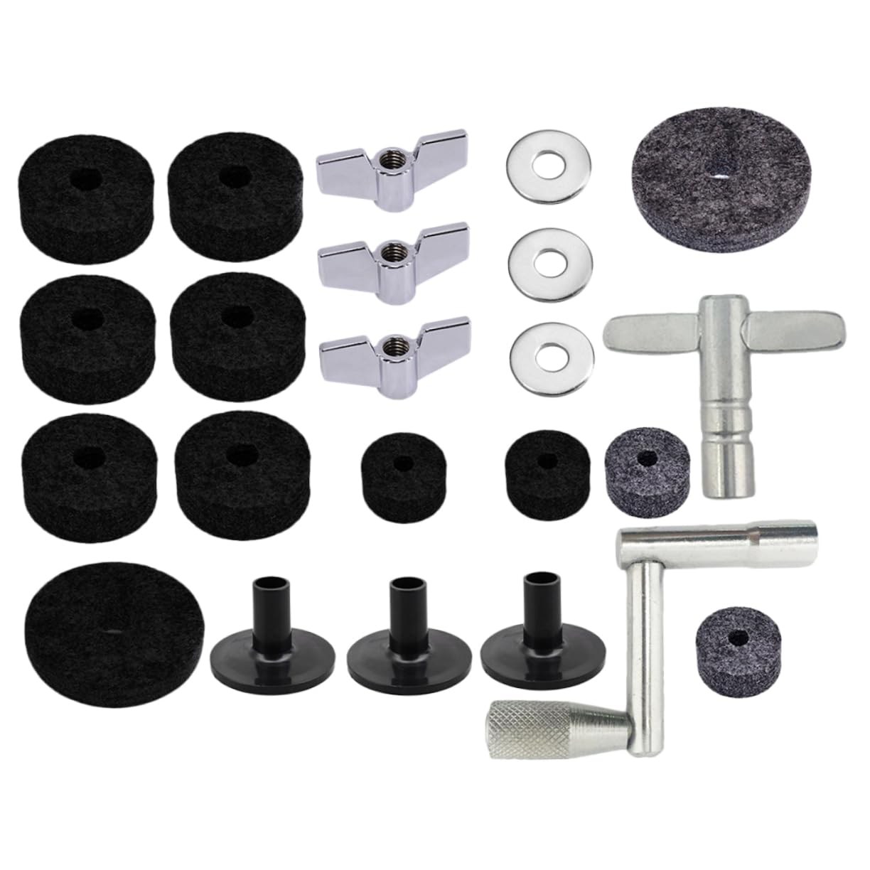 Ahead Red Wool Cymbal Felts Hi-Hat Pack (1x SEAT 2x CLUTCH FELTS