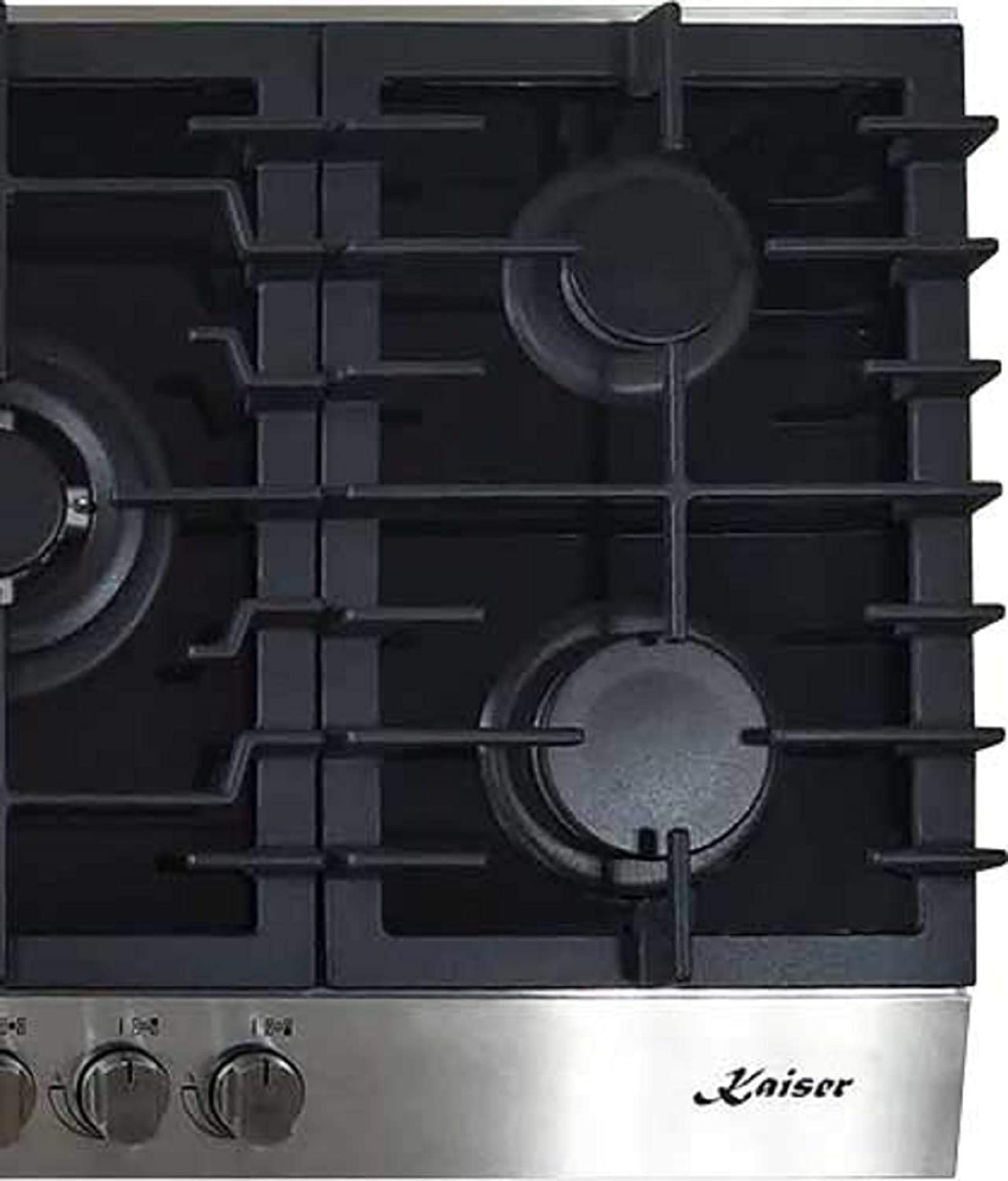 Kaiser KCG 9386 Turbo piano cottura da incasso a gas, 90 cm Gas gas/fondo nero in vetro/ceramica / 5 di alta qualità – Bruciatore Wok/ 4,5 KW/metano o gas propano