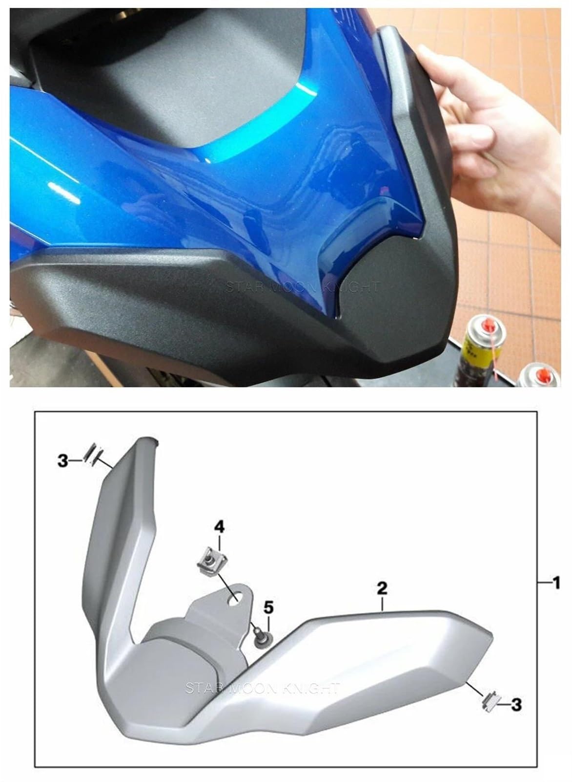 Estensione Carenatura Becco Parafango Anteriore Moto Per BMW GS 1250 R 1200 LC Adv R1250GS R1200GS Per Adventure (2017-)
