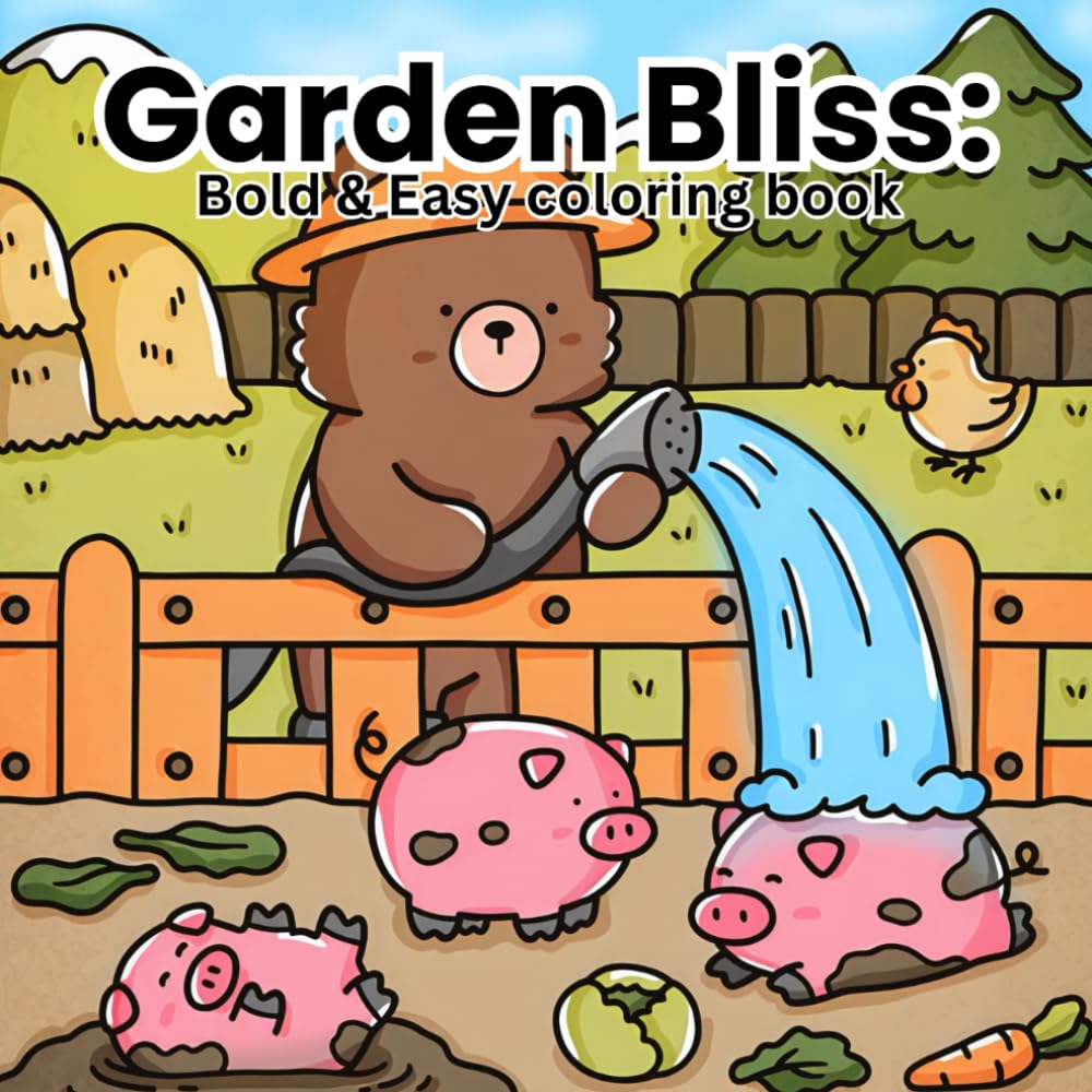 Garden Bliss:: Bold and easy coloring book